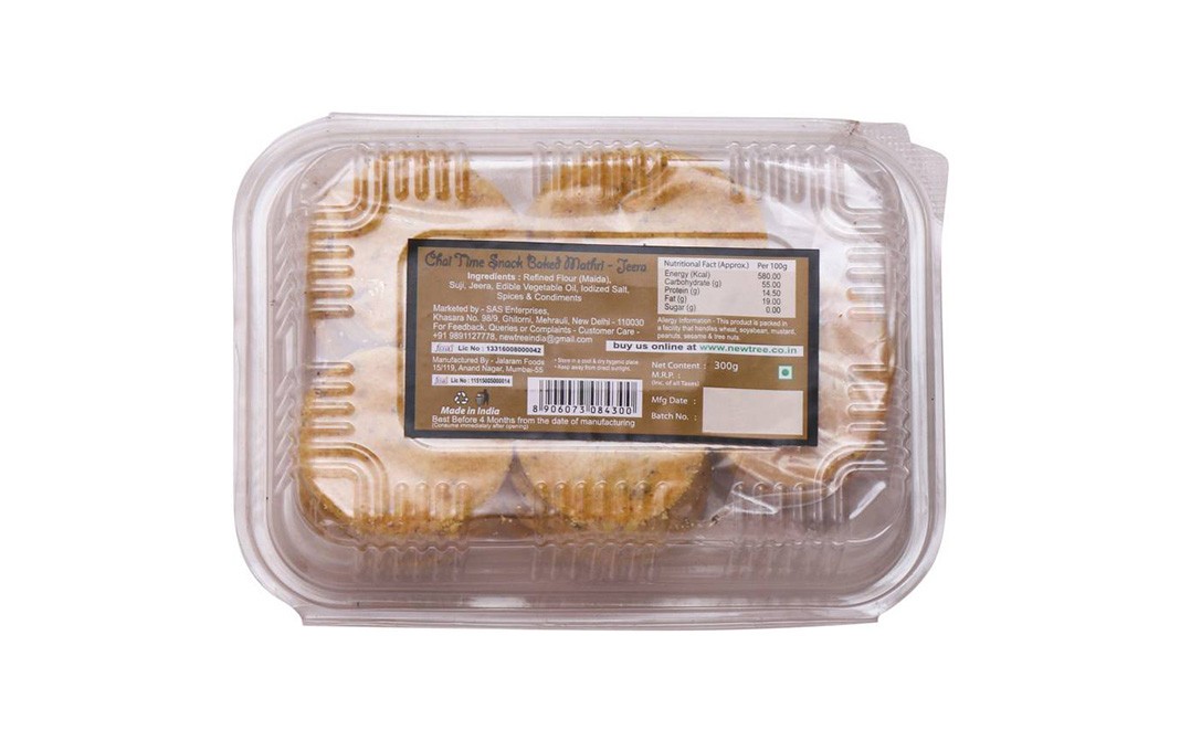New Tree Baked Mathri - Jeera    Box  300 grams